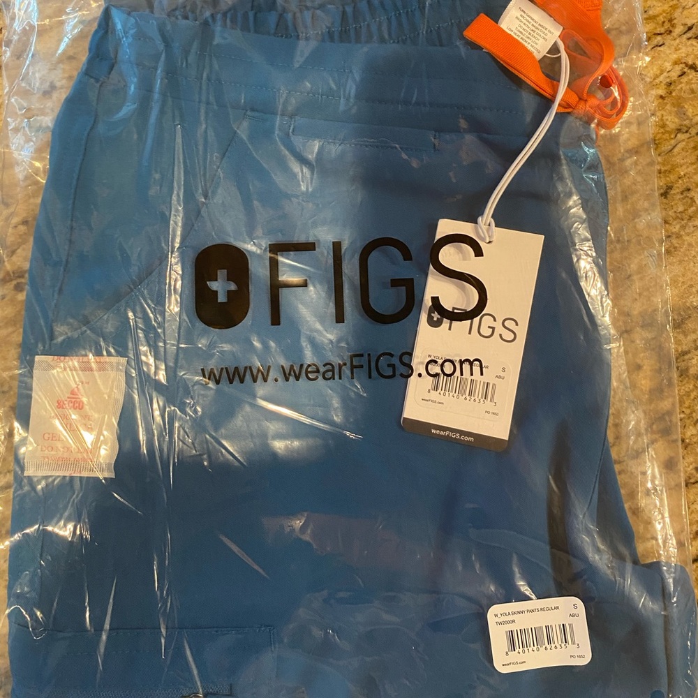 Figs Yola Skinny Pants in Alps Blue SZ Sm